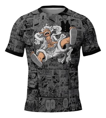 Camiseta Luffy Gear 5 Nika - Anime One Piece Casual | Nerd Paradise