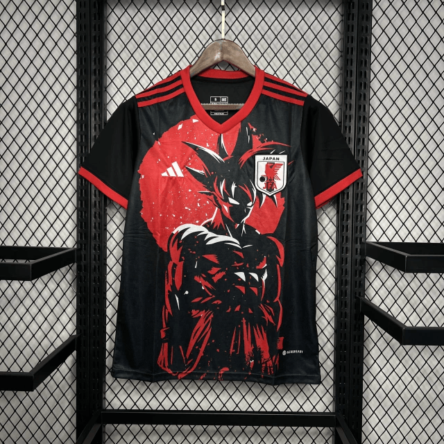 Camisa Preta Seleção Japão Goku 2024 - Edição Especial Torcedor Masculina | Nerd Paradise