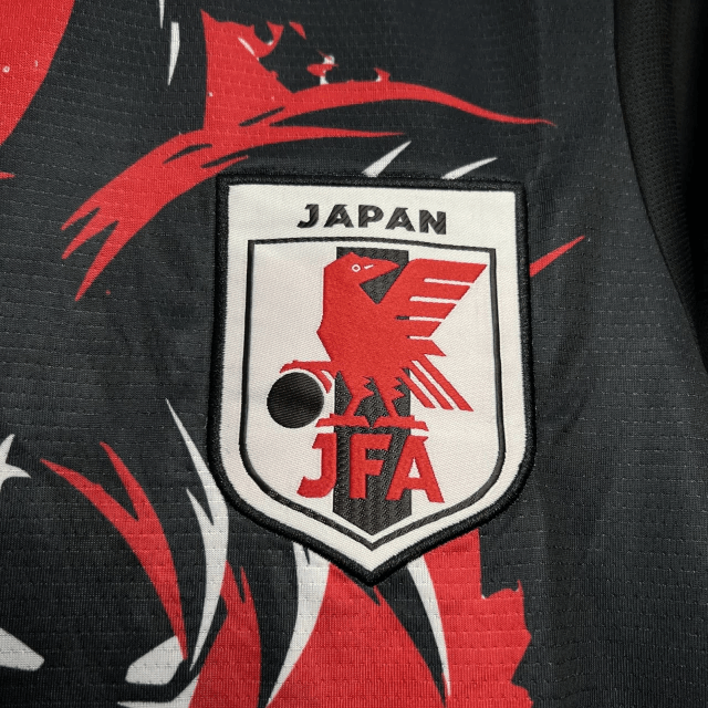 Camisa Preta Seleção Japão Goku 2024 - Edição Especial Torcedor Masculina | Nerd Paradise